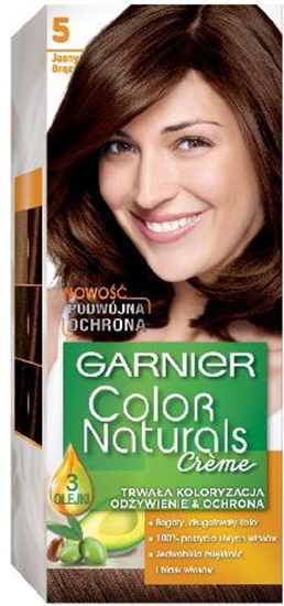 Изображение Garnier Color Naturals* Krem koloryzujcy nr 5 Jasny Brz