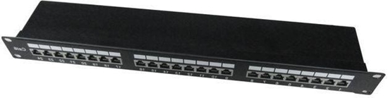 Picture of Gembird PATCH PANEL 24 PORT 1U KAT.6 EKRANOWANY PÓKA DO ORGANIZACJI KABLI CZARNY GEMBIRD GEMBIRD SIE, (NPP-C624-002)