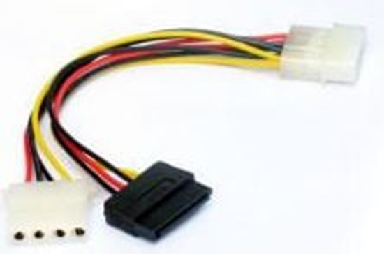 Picture of Gembird SATA 15-pin - Molex x2, 0.12m, Wielokolorowy (CCSATAPSY2)