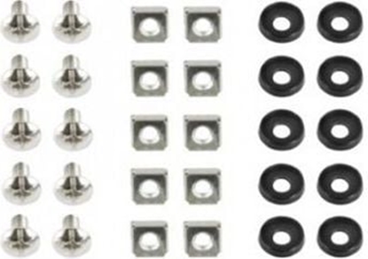 Picture of Gembird Zestaw rub M6 + podkadki + nakrtki 10 kompletów (19A-FSET-01)