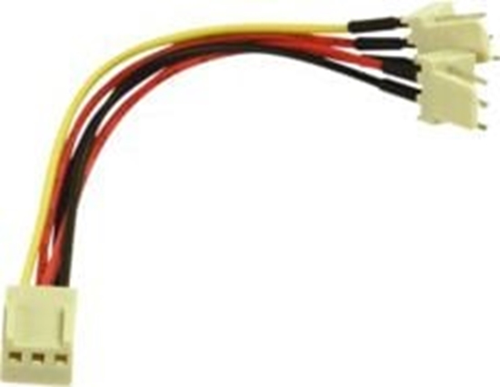 Picture of Goobay 3-pin - 3-pin x2, 0.22m, Wielokolorowy (93880)