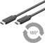 Attēls no Goobay 67976 USB-C 3.1 generation 1 cable, black, 1m | Goobay | USB-C Charge Cable USB-C male | USB-C male