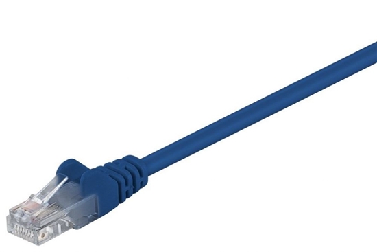 Picture of Goobay | CAT 5e patch cable, U/UTP | 68345 | Blue RJ45 male (8P8C) | RJ45 male (8P8C)