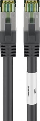 Изображение Goobay Goobay CAT 8.1 patch cable, S / FTP (PiMF), black, 10 m - LSZH halogen-free, copper AWG 24 (66726)