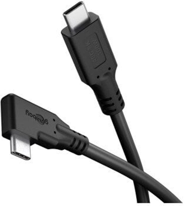 Attēls no Goobay Kabel USB-C 90°, USB4, 1 m, czarny 1 m