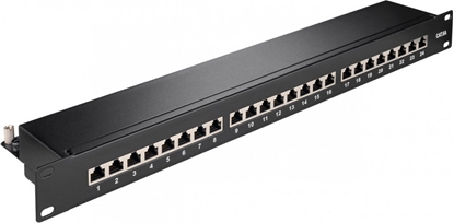 Picture of Goobay Patch panel 19" 1U 24x RJ45 STP Kat. 6A (90854)