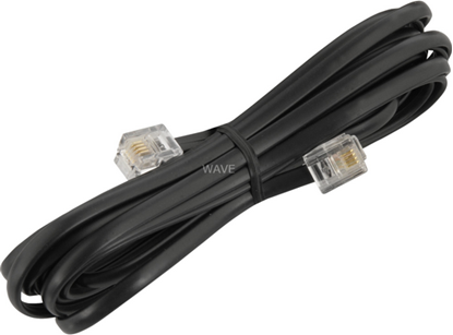 Изображение Goobay Telefoniczny Czarny 6M (50318)