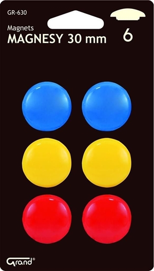 Picture of Grand Magnes 30mm kolorowy 6szt GRAND - 198188