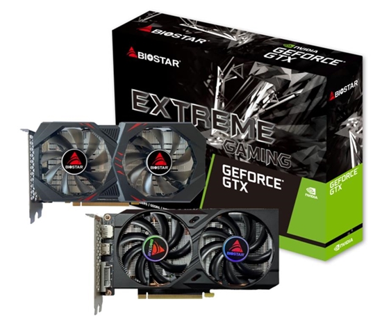 Picture of Graphics Card|BIOSTAR|NVIDIA GeForce GTX 1660 TI|6 GB|GDDR6|192 bit|PCIE 3.0 16x|GPU 1500 MHz|Dual Slot Fansink|1xDVI-D|1xHDMI|1xDisplayPort|VN1666TF69