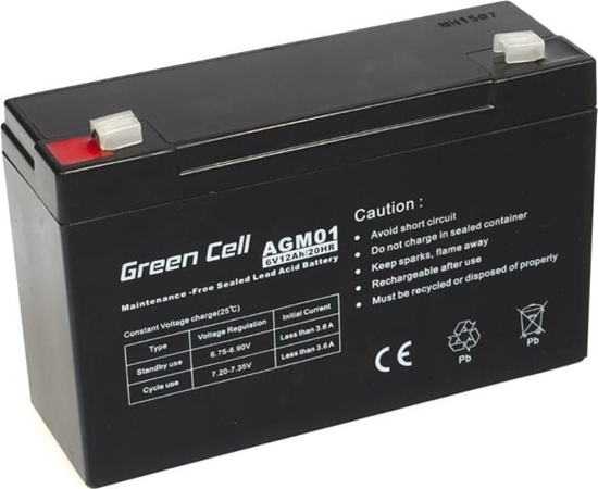 Изображение Green Cell Akumulator 6V/12Ah (AGM01)
