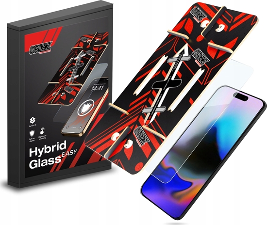 Picture of GrizzGlass Szko hybrydowe HybridGlass Easy do Apple iPhone 16 Pro