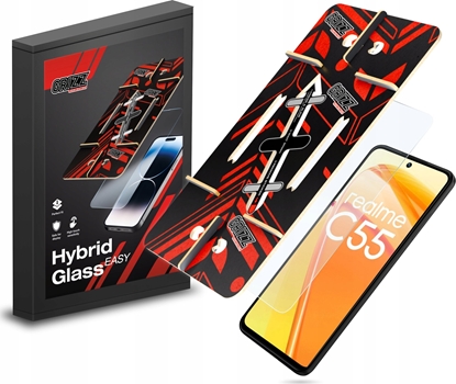 Attēls no GrizzGlass Szko hybrydowe HybridGlass Easy do Realme C55