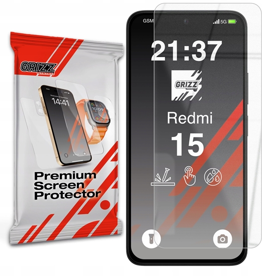 Picture of GrizzGlass Szko hybrydowe HybridGlass do Xiaomi Redmi 15