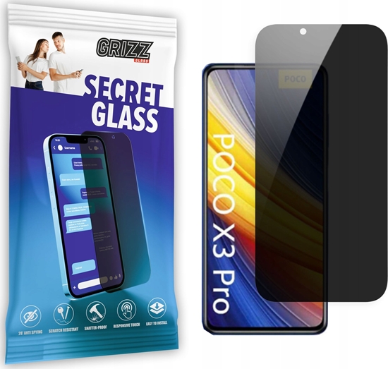 Изображение GrizzGlass Szko prywatyzujce GrizzGlass SecretGlass do Xiaomi POCO X3 Pro