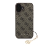 Picture of Guess 4G Charm Case for iPhone 16 Tone on Tone / Brown