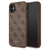 Picture of Guess Guess GUHCN61G4GFBR iPhone 11 6,1" brzowy/brown hard case 4G Metal Gold Logo