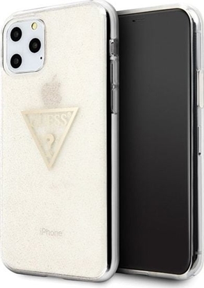 Attēls no Guess Guess GUHCN58SGTLGO iPhone 11 Pro zoty/gold hard case Glitter Triangle