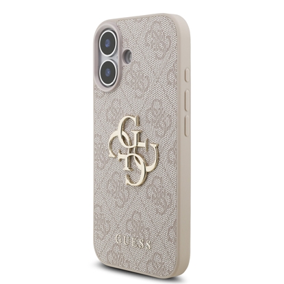 Picture of Guess PU 4G Metal Logo Strap Case for iPhone 17 / Pink