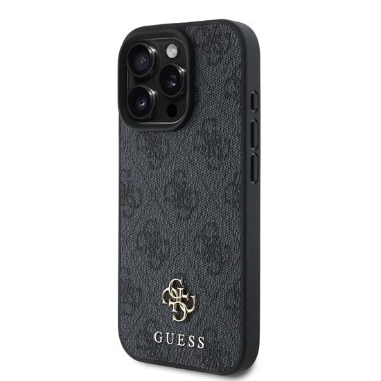 Picture of Guess PU 4G Small Metal Logo MagSafe Case for iPhone 16 Pro / Grey