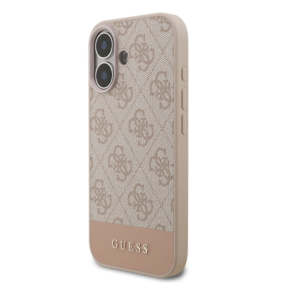 Attēls no Guess PU 4G Stripe Case for iPhone 17 / Pink