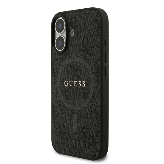 Picture of Guess PU Leather 4G Colored Ring MagSafe Case for iPhone 17 / Black