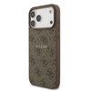 Picture of Guess PU Leather 4G Colored Ring MagSafe Case for iPhone 17 Pro Max / Brown