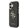 Picture of Guess PU Leather 4G Metal Logo Gold Frame Case for iPhone 17 / Black