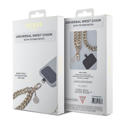 Изображение Guess Universal Wrist Strap 4G Charm / Gold