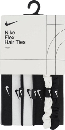 Изображение Gumki do wosów Nike Flex Hair Ties 8 szt. biao-czarne N1011934127OS