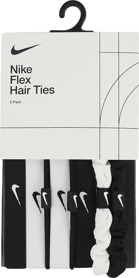 Picture of Gumki do wosów Nike Flex Hair Ties 8 szt. biao-czarne N1011934127OS