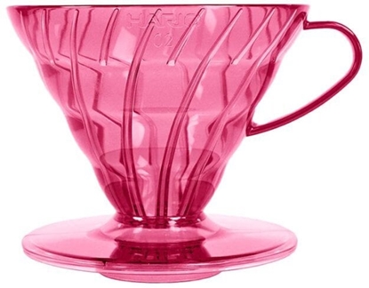 Picture of Hario Plastikowy Drip V60-02 Flamingo Pink - Róowy