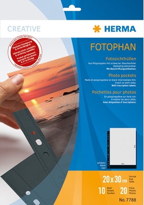 Attēls no Herma fotophan 20x30 black 10 Sheets 7788