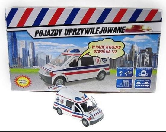 Picture of Hipo Karetka Pogotowia Van z gosem 14cm - HKG075