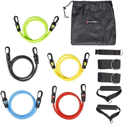 Attēls no HMS Tubing TX30 róne poziomy oporu w zestawie wielokolorowy 5 szt.