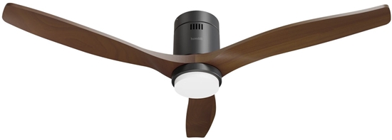 Picture of Hombli smarter Deckenventilator mit Licht, Black & Dark Wood