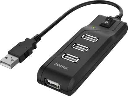Attēls no HUB USB Hama 4x USB-A 2.0 (002001180000)