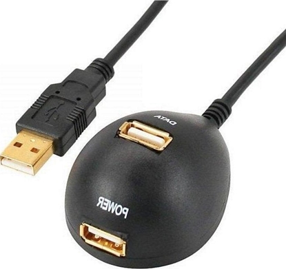 Attēls no HUB USB InLine 2x USB-A 2.0 (34652)