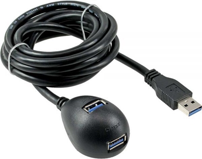 Attēls no HUB USB InLine 2x USB-A 3.0 (35652)