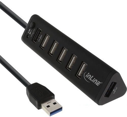 Attēls no HUB USB InLine 7x USB-A 2.0 (66763)