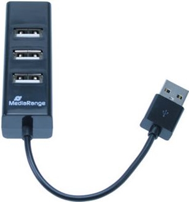 Attēls no HUB USB MediaRange 3x USB-A 2.0 (MRCS502)