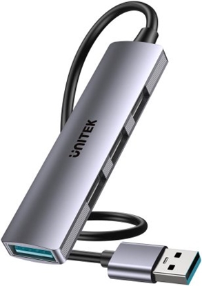 Изображение HUB USB Unitek Kompaktowy hub USB-A 4 w 1 1x 5 Gbps 3x 480 Mbps