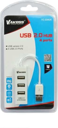 Изображение HUB USB Vakoss TC-234UX 4x USB-A 2.0 (TC-234UX)