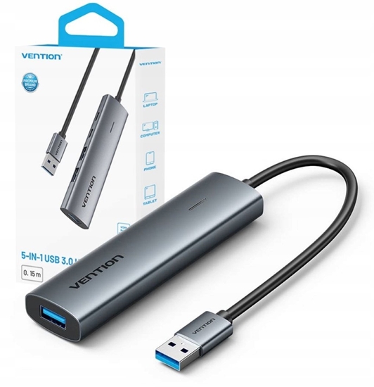 Picture of HUB USB Vention Hub 5w1 USB-A 3.0 0.15 m