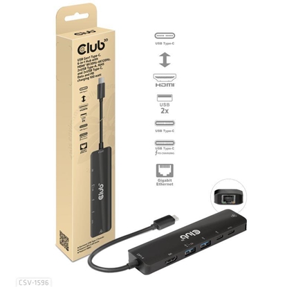 Изображение I/O HUB 6IN1 USB-C/CSV-1596 CLUB3D