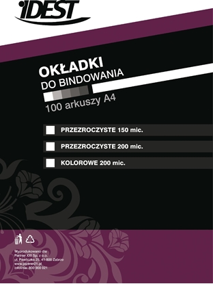 Picture of Idest Folia do bindowania 0,2mm czerwona 100szt. (BEONFPTFKA4200REPX010001)