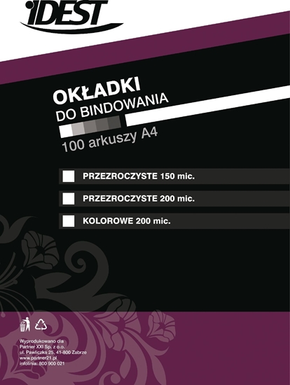 Изображение Idest Folia do bindowania 0,2mm czerwona 100szt. (BEONFPTFKA4200REPX010001)