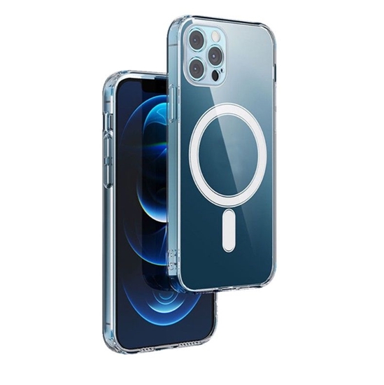 Изображение iLike - iPhone 17 Pro Max 6,9 1,5 mm Mag case camera protection open ring Transparent