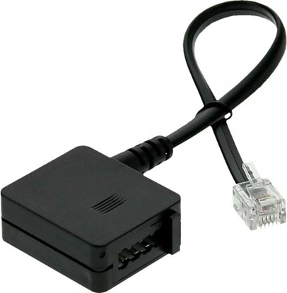 Изображение InLine Adapter RJ11 6P4C mski do German TAE-F eski, 0.2m (69945)