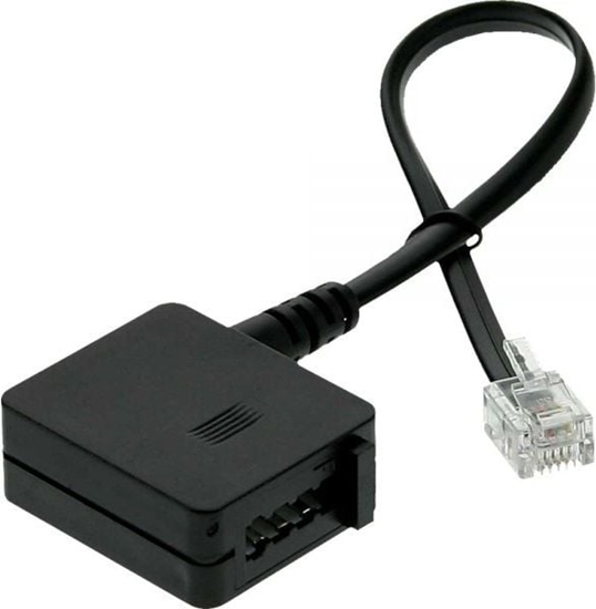 Picture of InLine Adapter RJ11 6P4C mski do German TAE-F eski, 0.2m (69945)