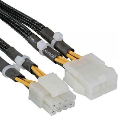 Picture of InLine ATX/EPS 8-pin - ATX/EPS 8-pin, 0.3m, Czarny (26630A)